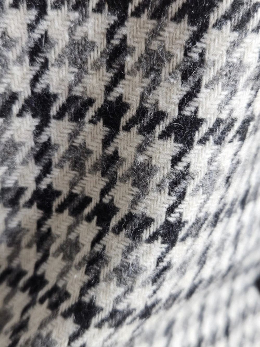 Vintage Sag Harbor Houndstooth Wool Blazer 6P Dark Academia - Picture 6 of 9